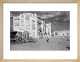 View of a city square ...