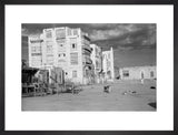 View of a city square ...