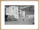 View of a city square ...