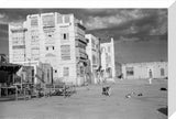 View of a city square ...