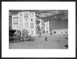 View of a city square ...