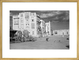 View of a city square ...