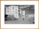 View of a city square ...