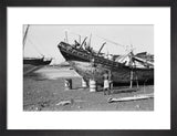 View of a beached sambuk ...