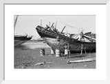 View of a beached sambuk ...