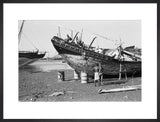 View of a beached sambuk ...