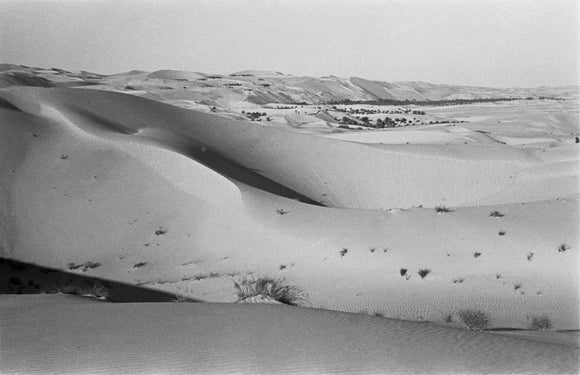 View of sand dunes and ...