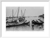 View of dhows (sailboats) and ...