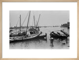 View of dhows (sailboats) and ...