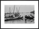 View of dhows (sailboats) and ...