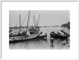 View of dhows (sailboats) and ...