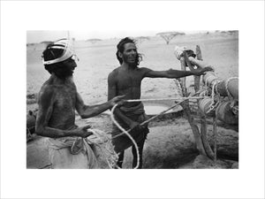 Portrait of two Bedouin men ...