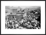 View of livestock traders at ...
