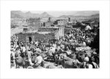 View of livestock traders at ...
