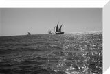 Distant view of booms, large ...
