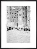 Street in Shibam with tall ...