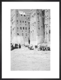 Street in Shibam with tall ...