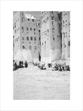 Street in Shibam with tall ...