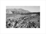 View of volcanic landscape in ...