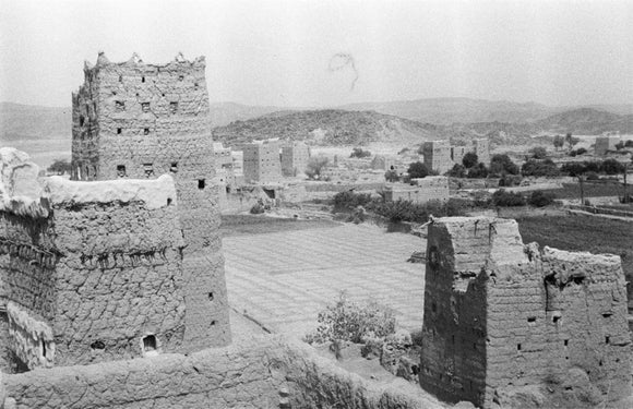 View of tower houses in ...