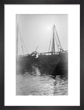 View of dhows (sailboats) moored ...