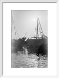 View of dhows (sailboats) moored ...