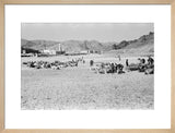 View of a camel caravan ...