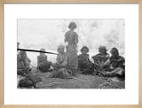 People in Wilfred Thesiger's camp ...