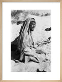 Seated profile portrait of a ...