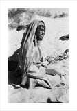 Seated profile portrait of a ...