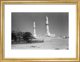View of the twin minarets ...