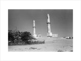 View of the twin minarets ...