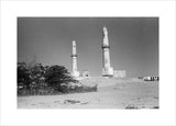 View of the twin minarets ...