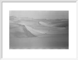 View of high rippled dunes ...
