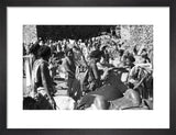 View of livestock traders at ...