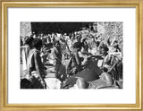 View of livestock traders at ...