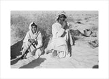 Seated portrait of two tribesmen ...