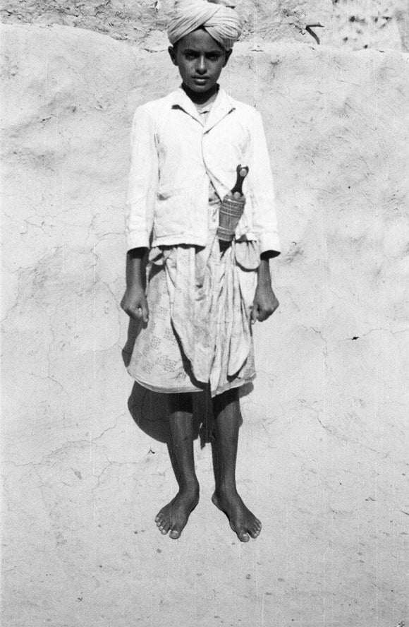 Standing portrait of a boy ...