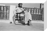Seated portrait of Wilfred Thesiger ...