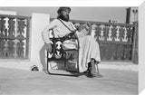 Seated portrait of Wilfred Thesiger ...