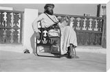 Seated portrait of Wilfred Thesiger ...