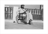 Seated portrait of Wilfred Thesiger ...