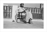 Seated portrait of Wilfred Thesiger ...