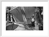 View of two sailors setting ...