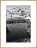 A pool of water in ...