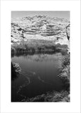 A pool of water in ...