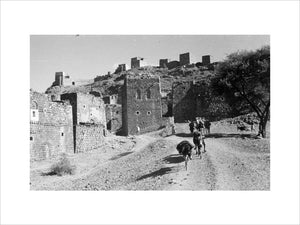 View of stone buildings in ...