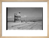 View of a ruined watchtower ...
