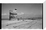 View of a ruined watchtower ...