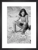 Portrait of a Qahtan prisoner ...